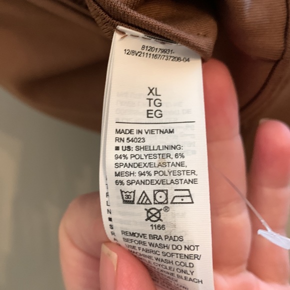 NWOT chocolate Old Navy active sports bra - Picture 3 of 3